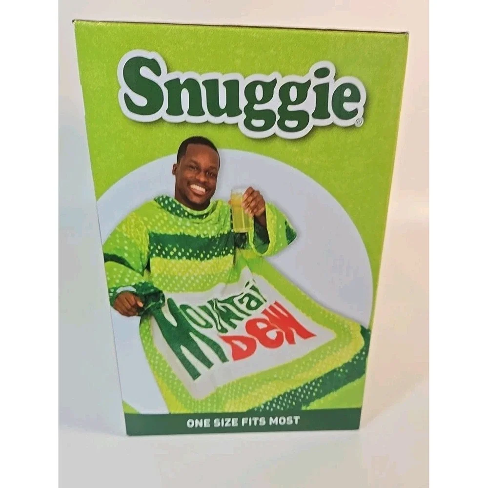 Mountain Dew Snuggie Super-Soft Fleece Blanket With Sleeves 71